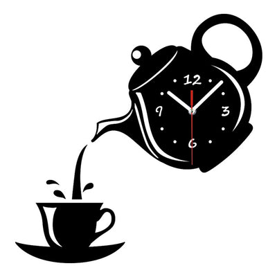 New Wall Clock Coffee Cup