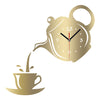 New Wall Clock Coffee Cup