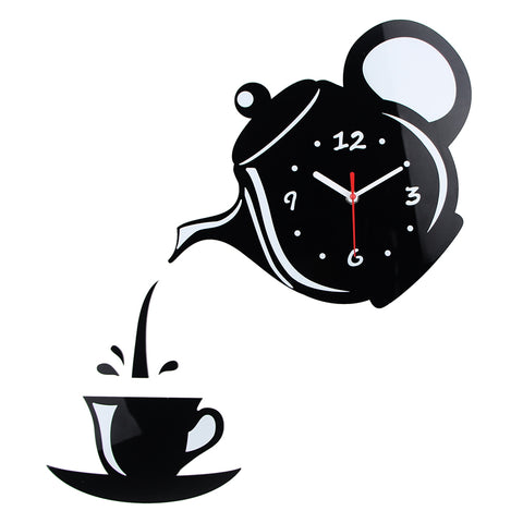 New Wall Clock Coffee Cup